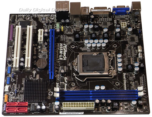 Материнская плата ASRock H55M-LE на чипсете Intel H55 / 3DNews - Daily ...