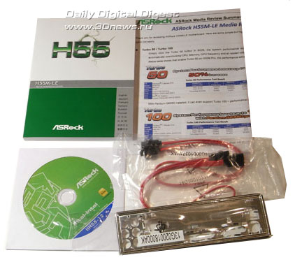 ASRock H55M-LE комплектация