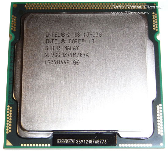 Intel Core i3-530 Front