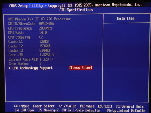 MSI 890GXM-G65 CPU 2