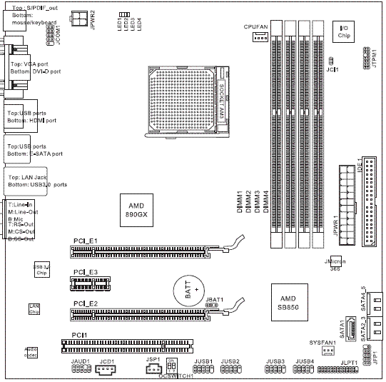 MSI 890GXM-G65 схема