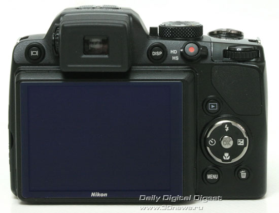 Nikon Coolpix P100. Вид сзади Nikon Coolpix P100. Вид сзади