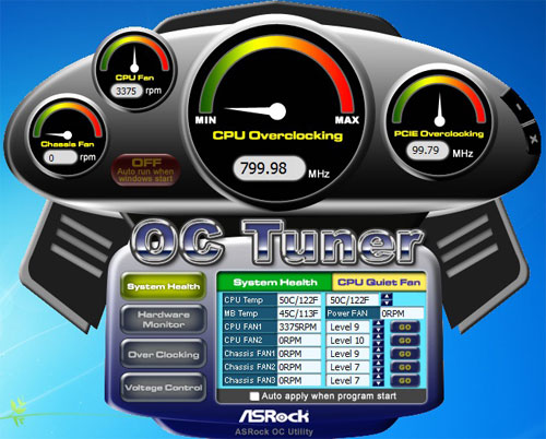 ASRock 890GM Pro3 разгон OC Tuner