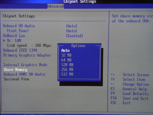 ASRock 890GM Pro3 GPU MemSize