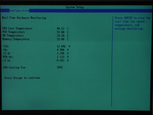 Intel DH57JG системный мониторинг 1