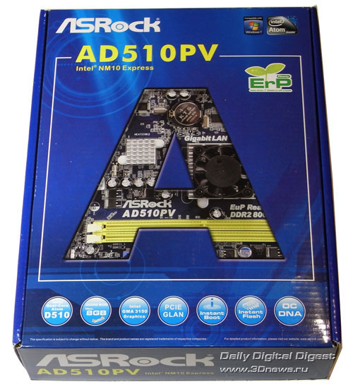  ASRock AD510PV коробка 