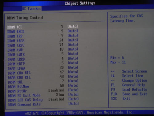 ASRock P55 Extreme4 настройки памяти 1