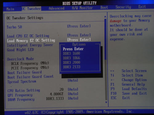 ASRock P55 Extreme4 настройки разгона 4