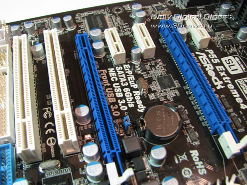  ASRock P55 Extreme4 слоты 