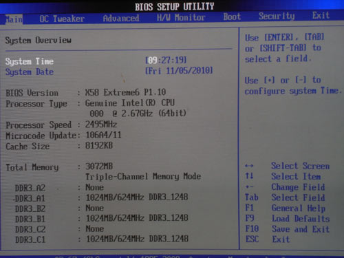 ASRock X58 Extreme6 BIOS