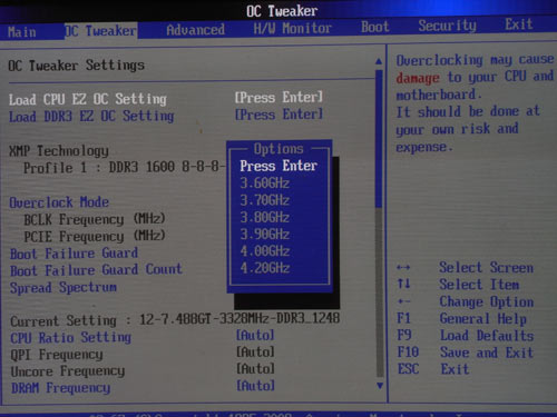 ASRock X58 Extreme6 настройки разгона 4
