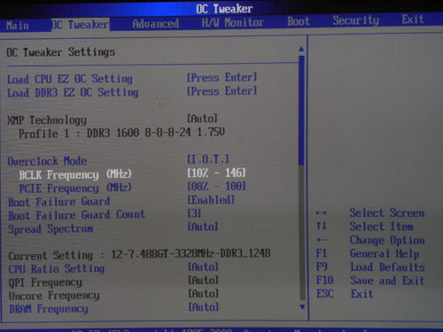 ASRock X58 Extreme6 настройки разгона 3