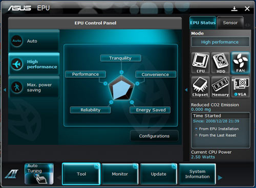 ASUS P8H67-M Evo EPU
