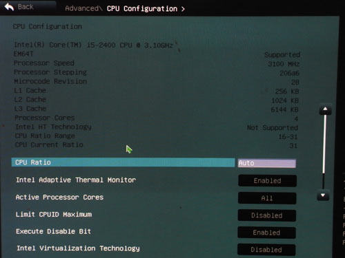  ASUS P8H67-M Evo CPU 1 