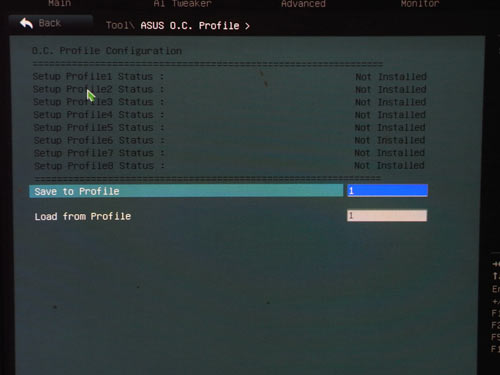 ASUS P8H67-M Evo OC Profile
