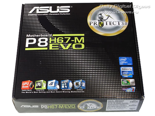 ASUS P8H67-M Evo упаковка