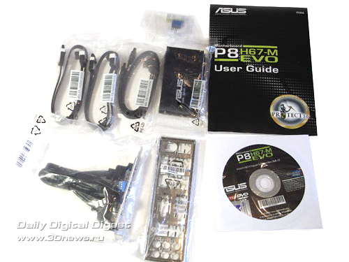 ASUS P8H67-M Evo комплектация 2