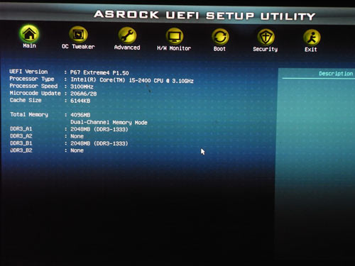 ASRock P67 Extreme4 BIOS
