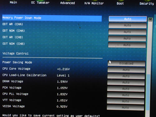 ASRock P67 Extreme4 настройки разгона 2
