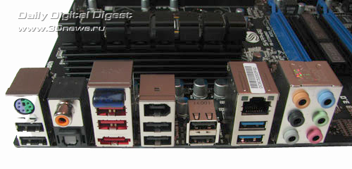 Sapphire P67 Hydra задняя панель