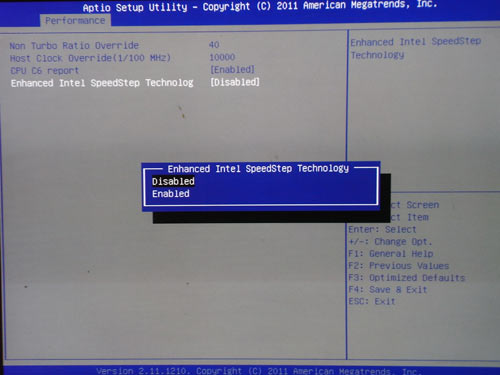 Sapphire P67 Hydra настройки разгона 1