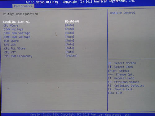 Sapphire P67 Hydra настройки разгона 2
