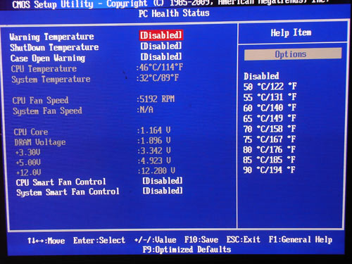 Foxconn D52S системный мониторинг