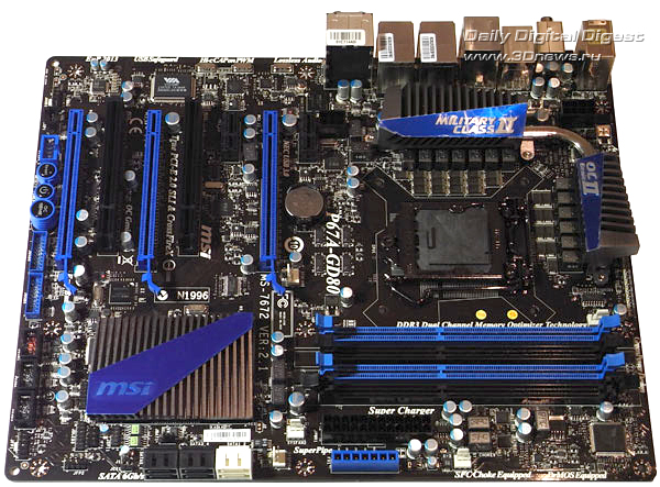 MSI P67A-GD80 плата