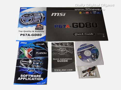 MSI P67A-GD80 комплектация 1