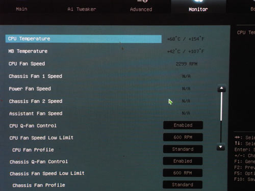 ASUS Sabertooth P67 системный мониторинг 1