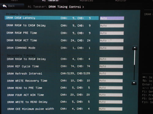 ASUS Sabertooth P67 настройки памяти 1