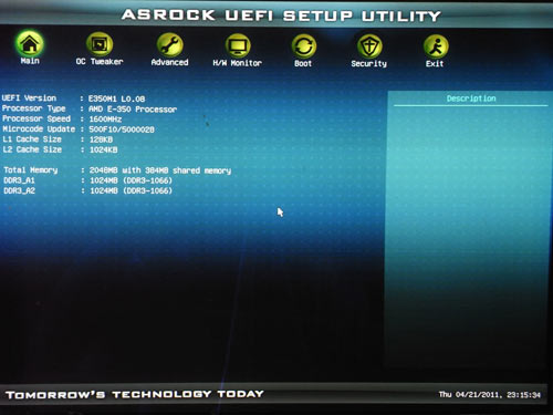 ASRock E350M1 BIOS