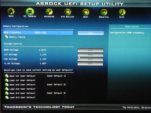 ASRock E350M1 настройки разгона 1