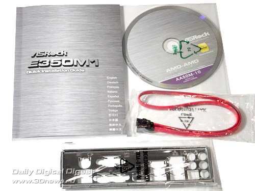ASRock E350M1 комплектация