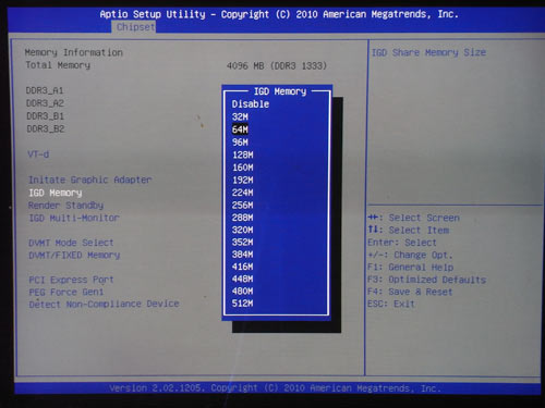 Biostar TH67+ GPU Memory
