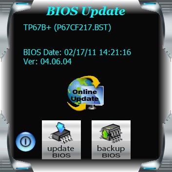 Biostar TP67B+ BIOS update 