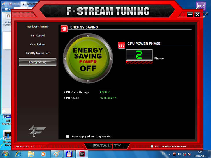 ASRock Fatal1ty P67 Professional ASRock I.E.S.