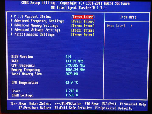 Gigabyte X58A-OC настройки разгона 4