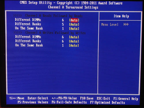 Gigabyte X58A-OC настройки памяти 2