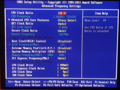 Gigabyte X58A-OC настройки разгона 2