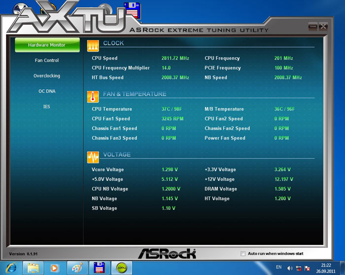 ASRock 970 Extreme4 системный мониторинг 3