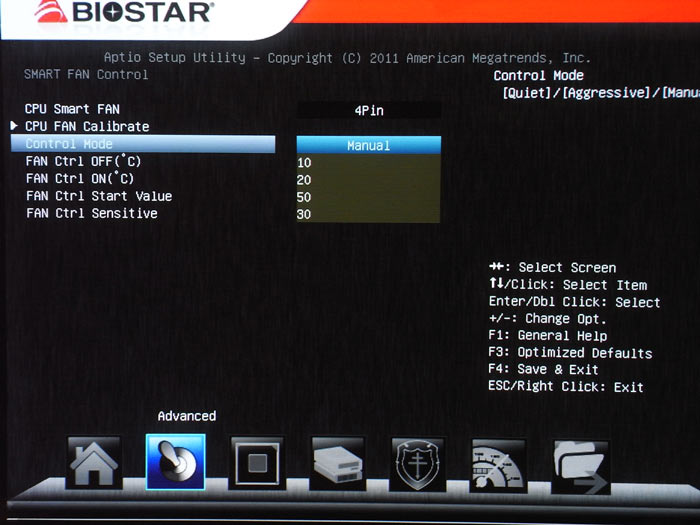 Biostar TA75A+ системный мониторинг 2