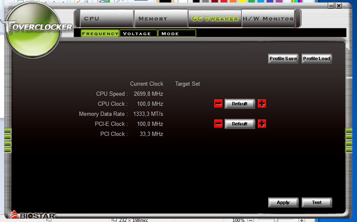 Biostar TA75A+ ToverClocker4