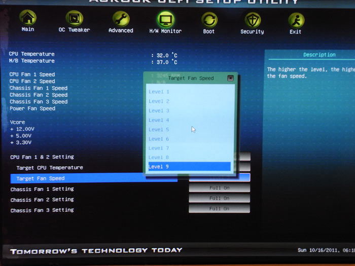 ASRock A75 Extreme6 системный мониторинг