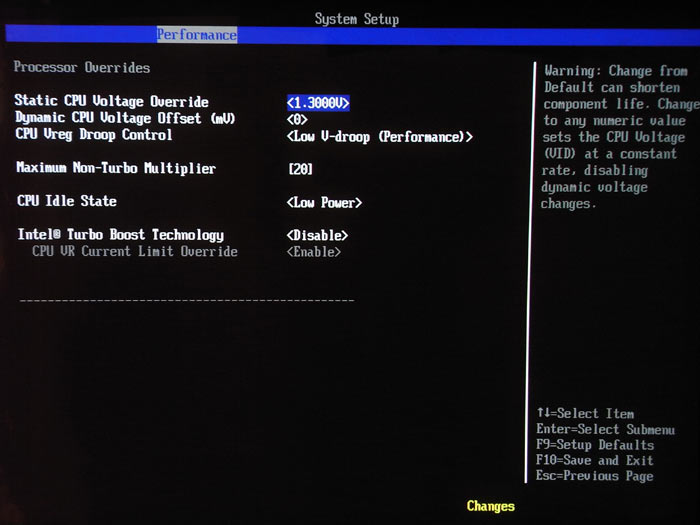 Intel DX58SO настройки разгона 2
