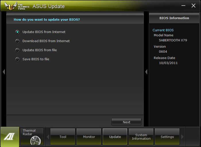 ASUS Sabertooth X79 FlashBios