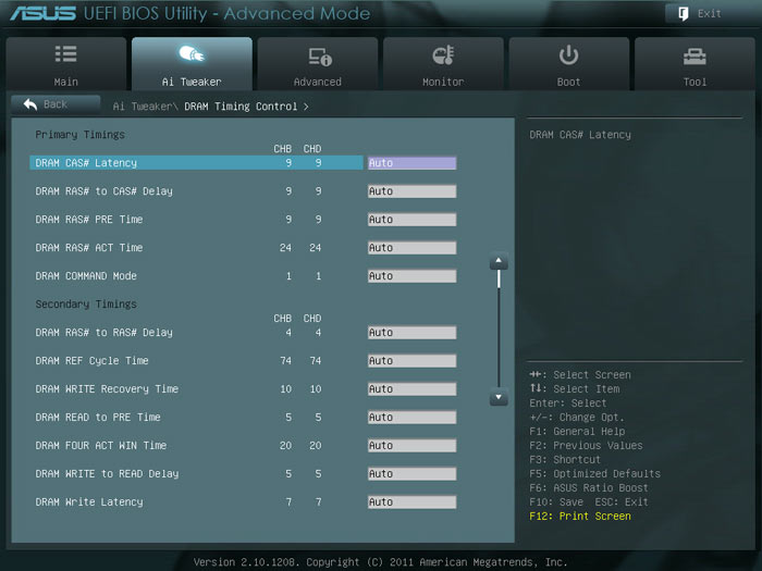 ASUS Sabertooth X79 настройки памяти 1