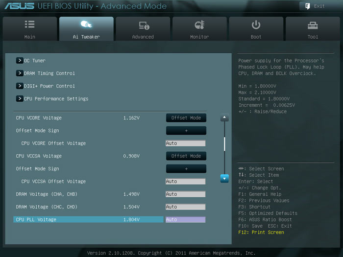 ASUS Sabertooth X79 настройки разгона 2
