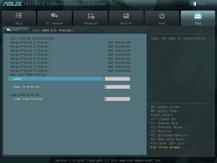ASUS Sabertooth X79 OC Profile