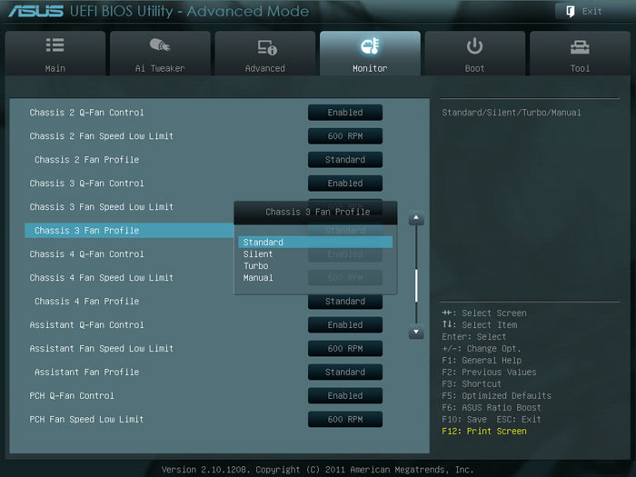 ASUS Sabertooth X79 системный мониторинг 2